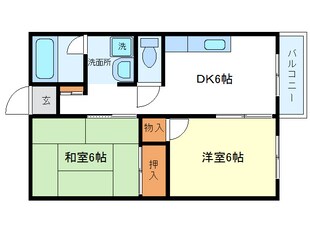 サンハイツＢの物件間取画像